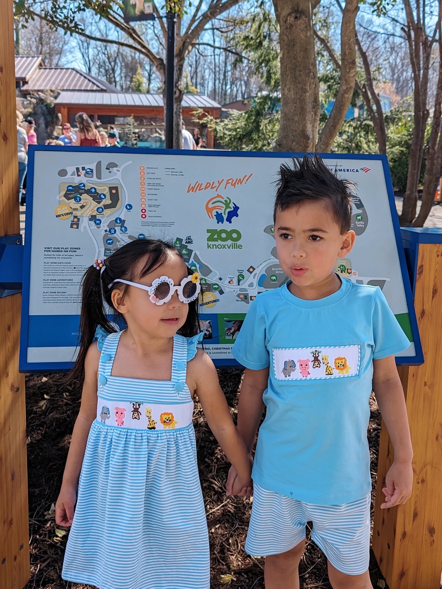 Smocked Zoo Animals Sun Dress - RESTOCKED!!