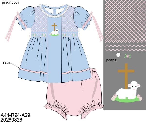 Little Lamb - Bloomer Set