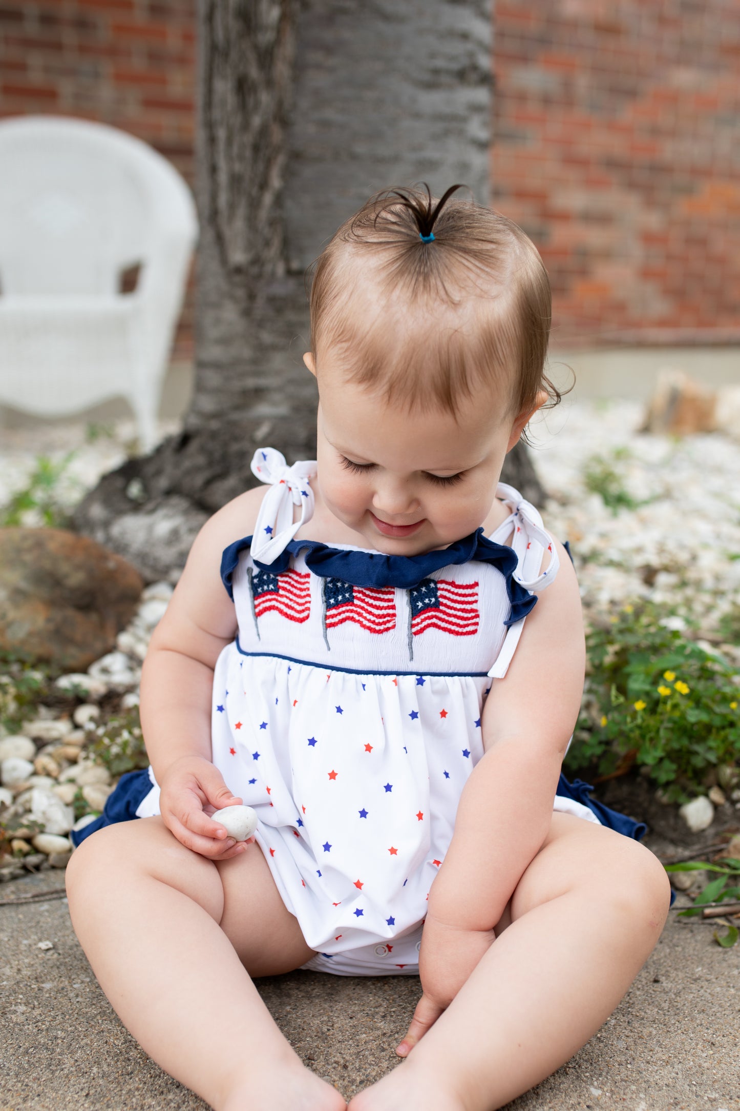 Red, Blue & White - Bubble