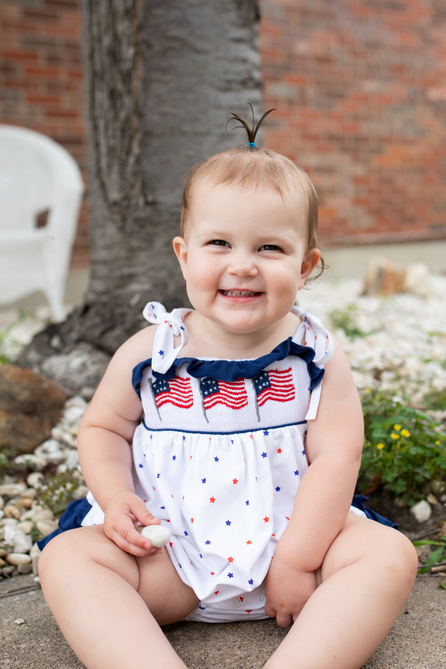 Red, Blue & White - Bubble