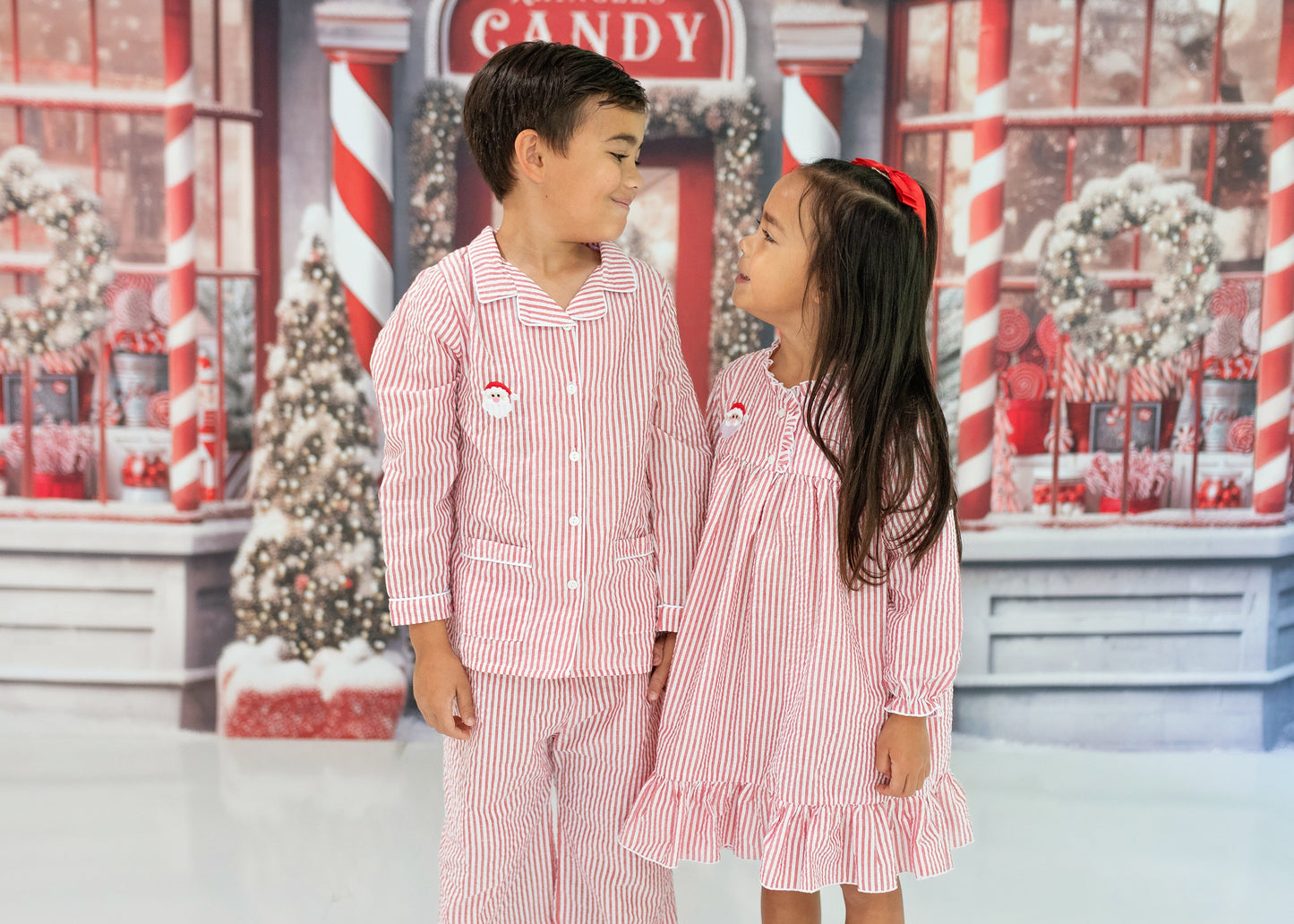 Red/White Stripes Pajama Set