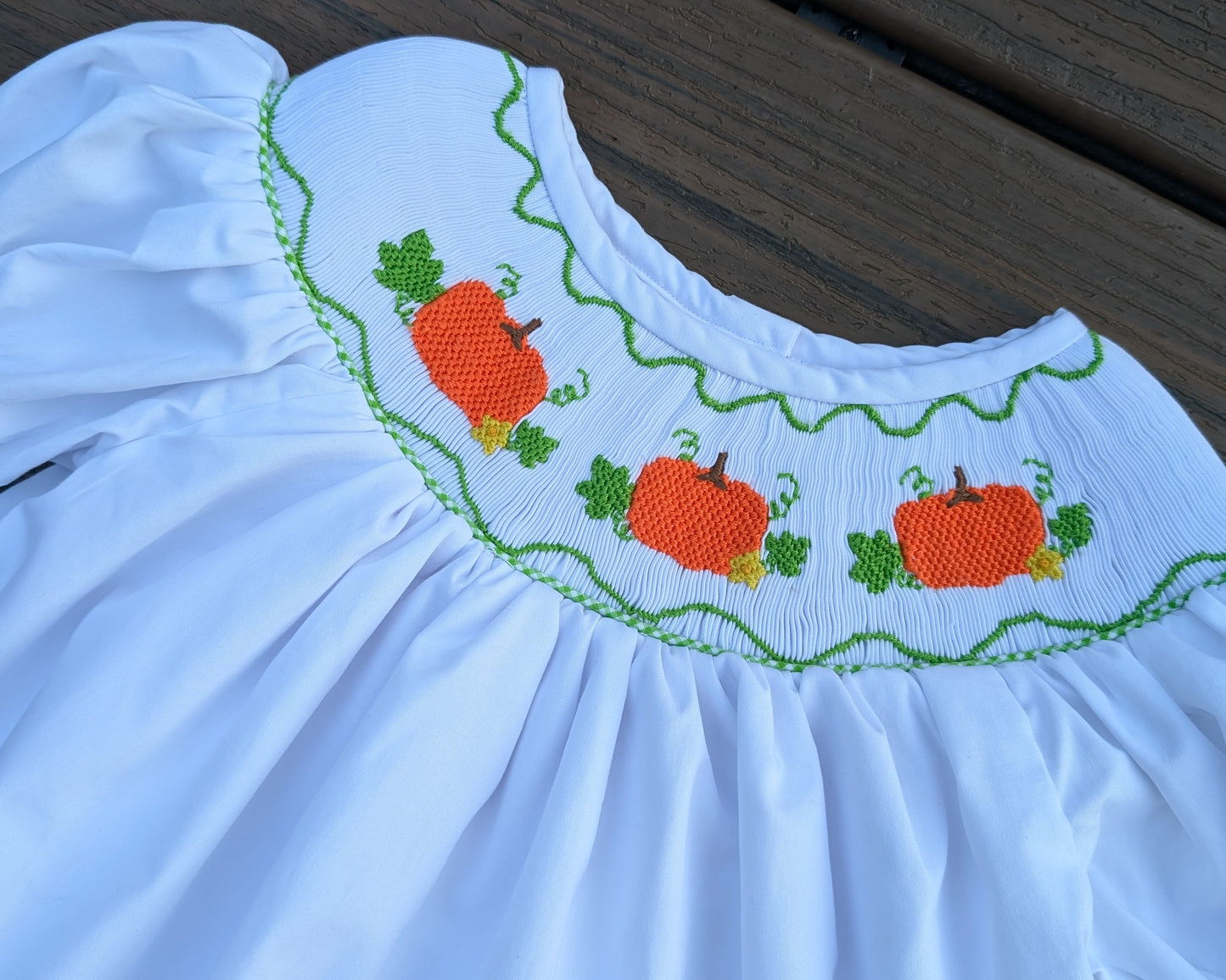 Smocked Pumpkins Bloomer Set
