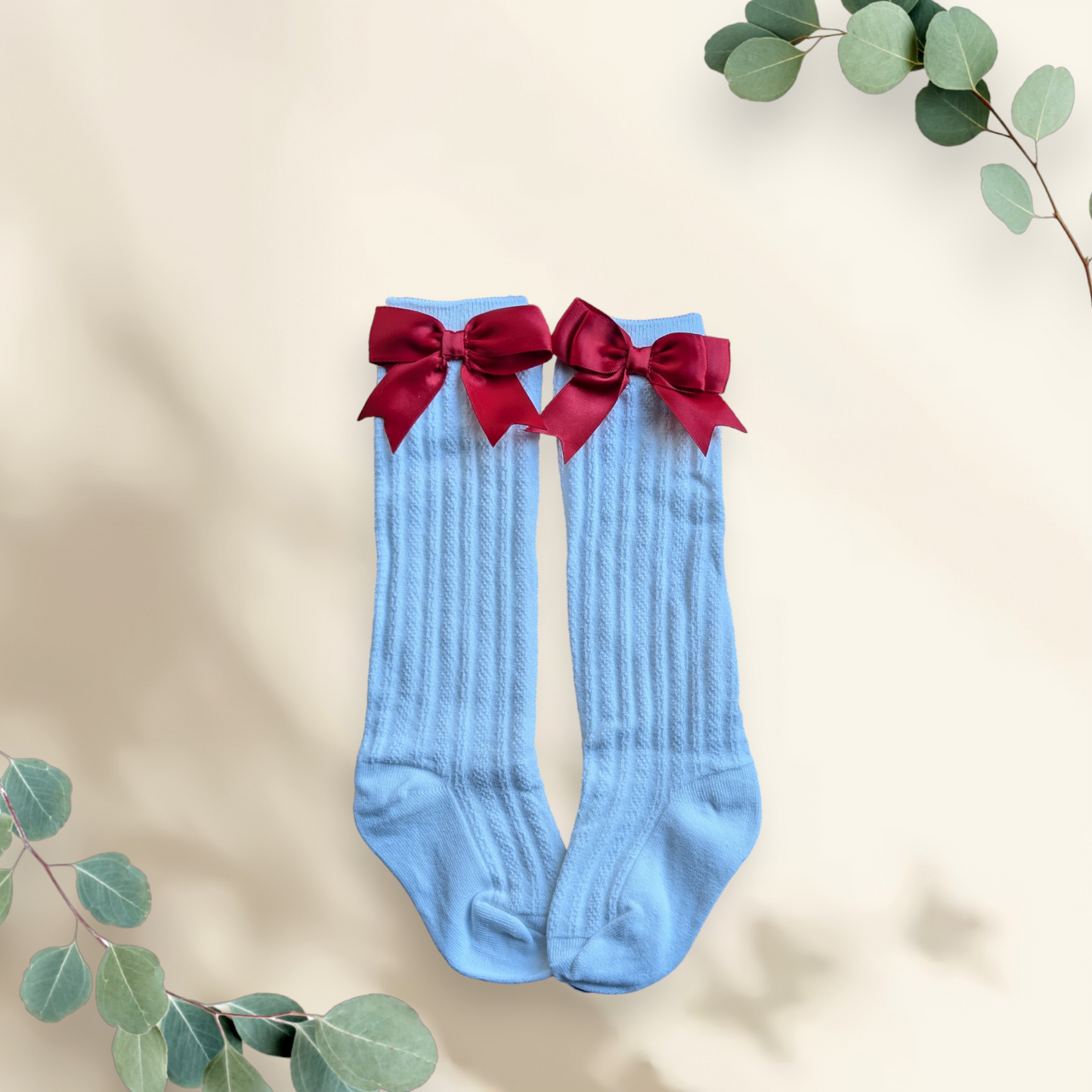 Red Ribbon Socks
