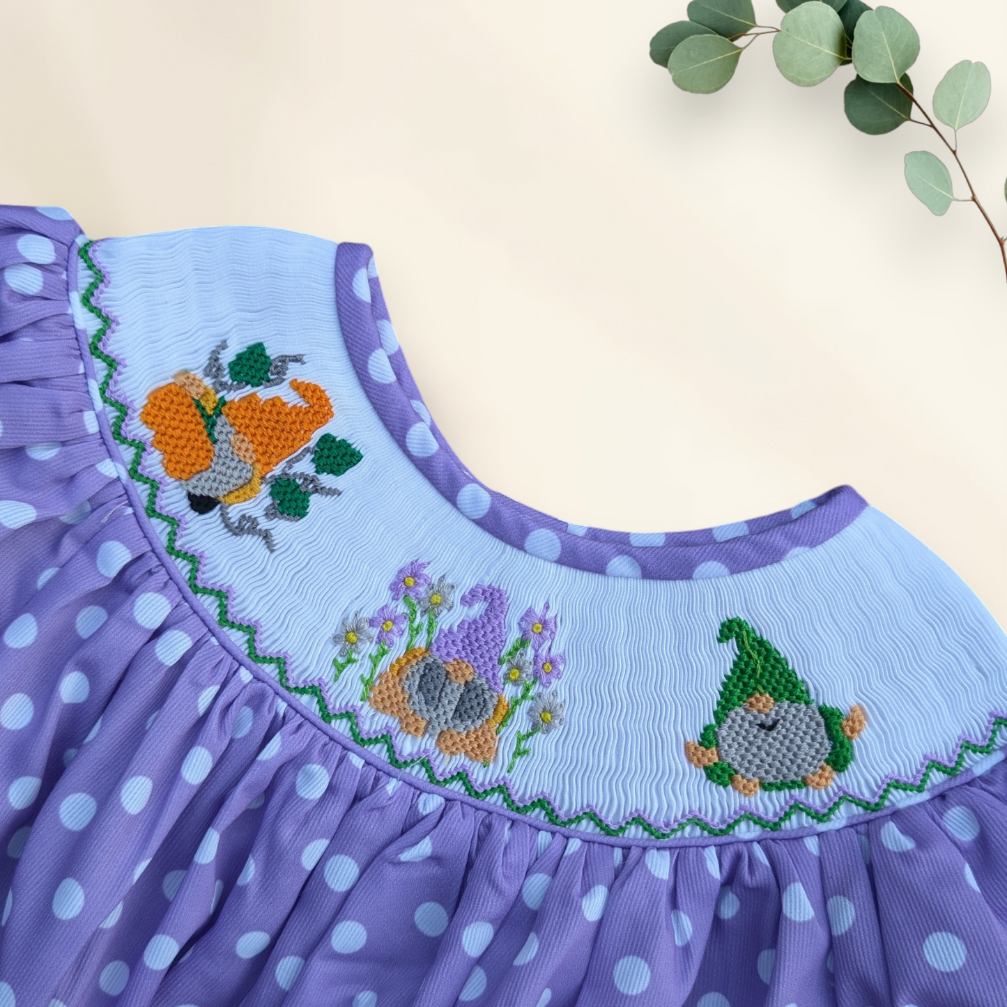 Smocked Gnome Dress
