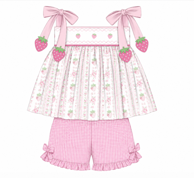 Strawberries - Short Set