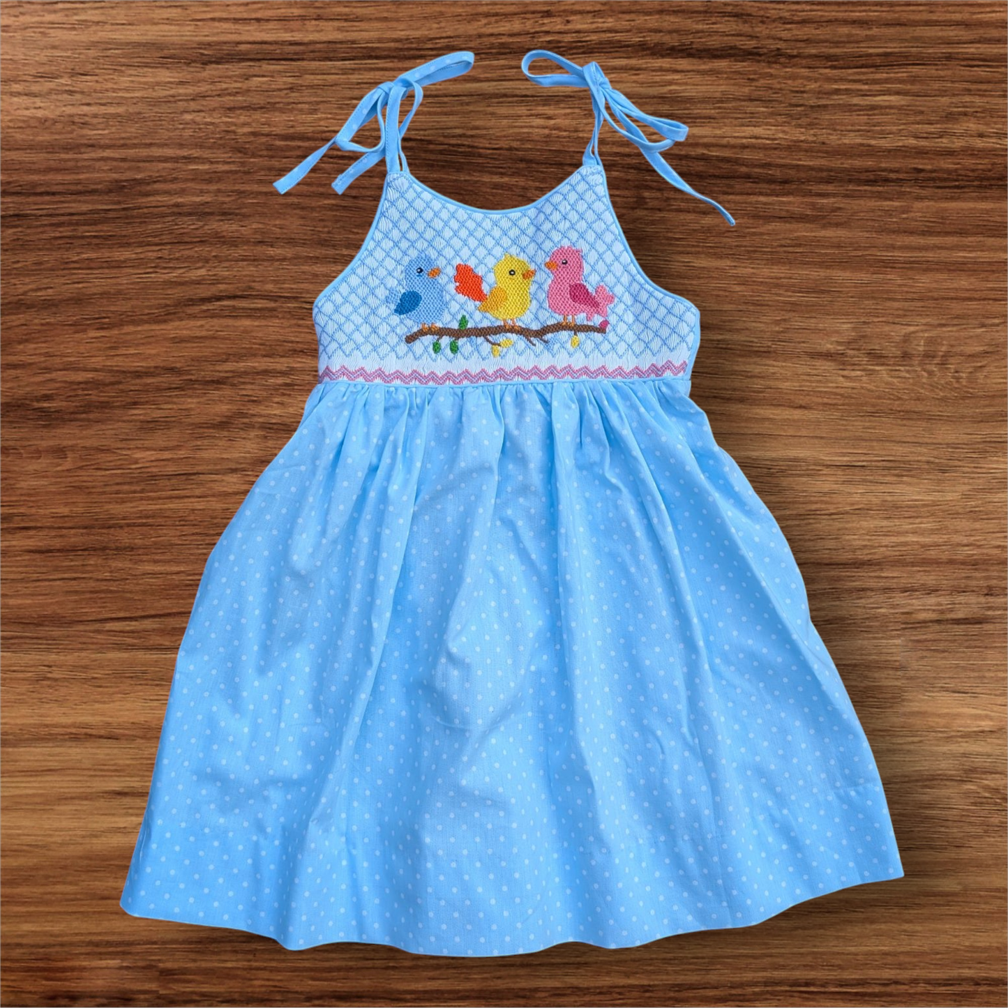 Skyblue Birds- Dress