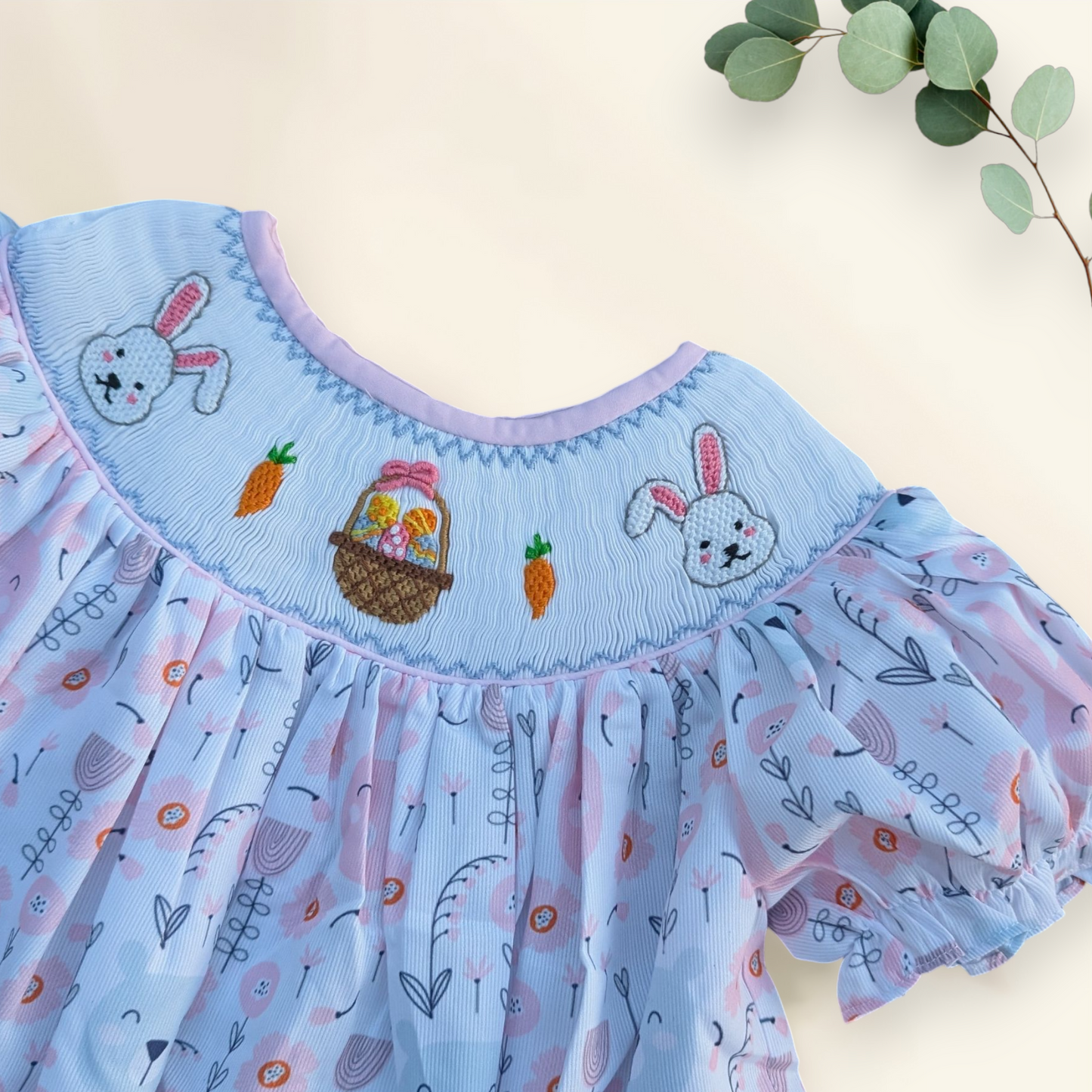 Bunnies & Eggs Basket Bubble