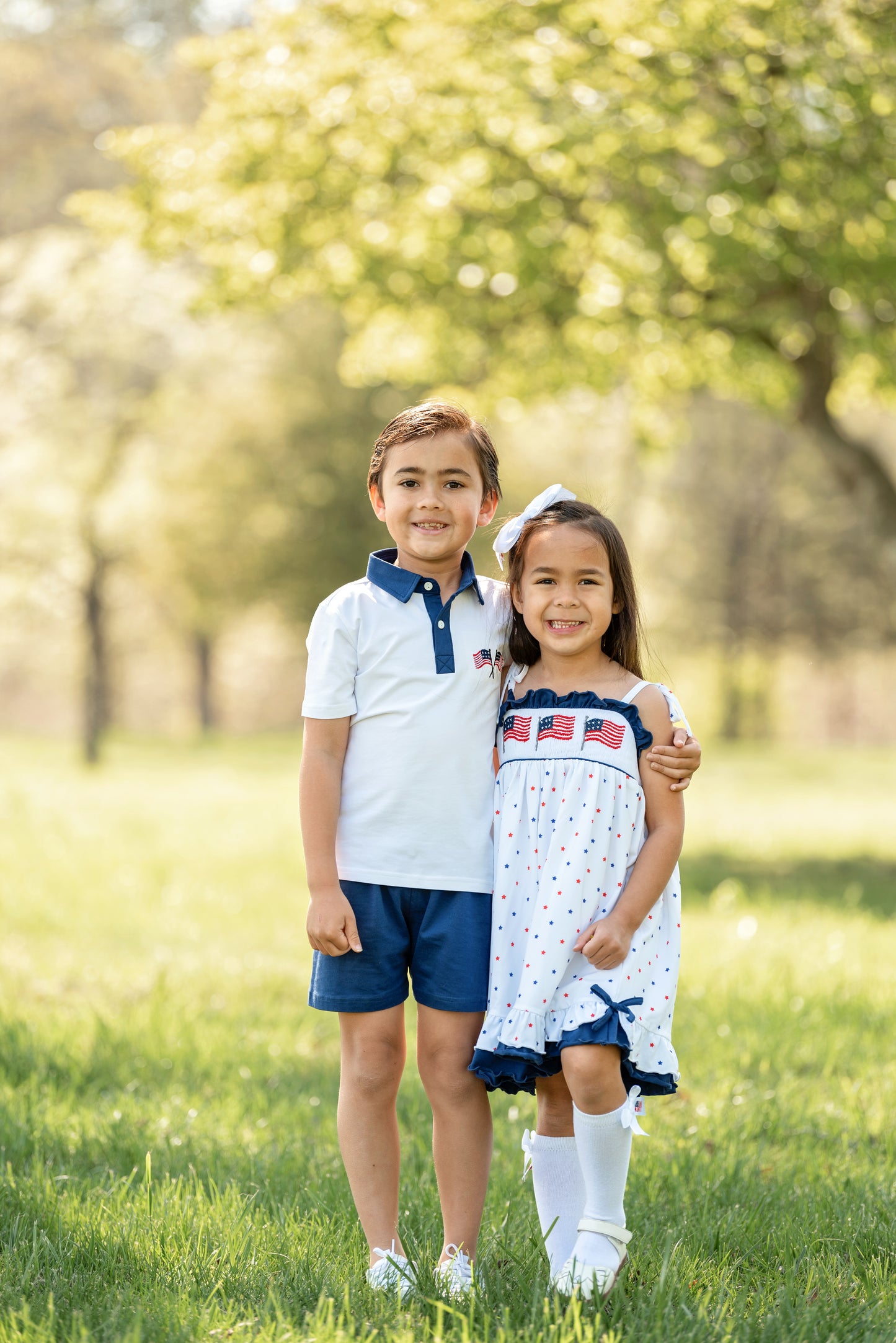 Red, Blue & White - Dress