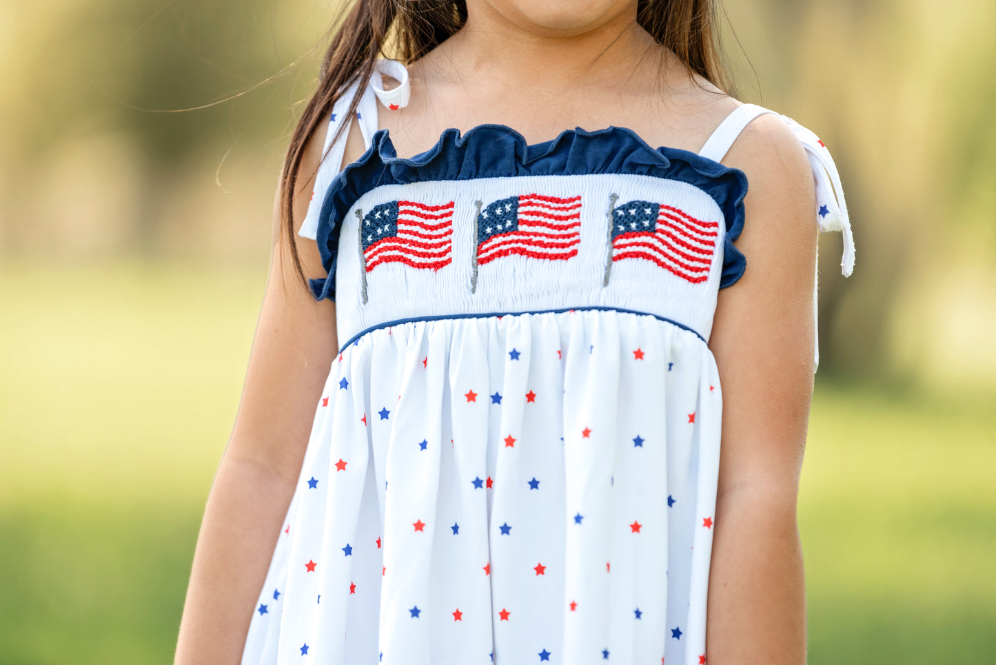 Red, Blue & White - Dress