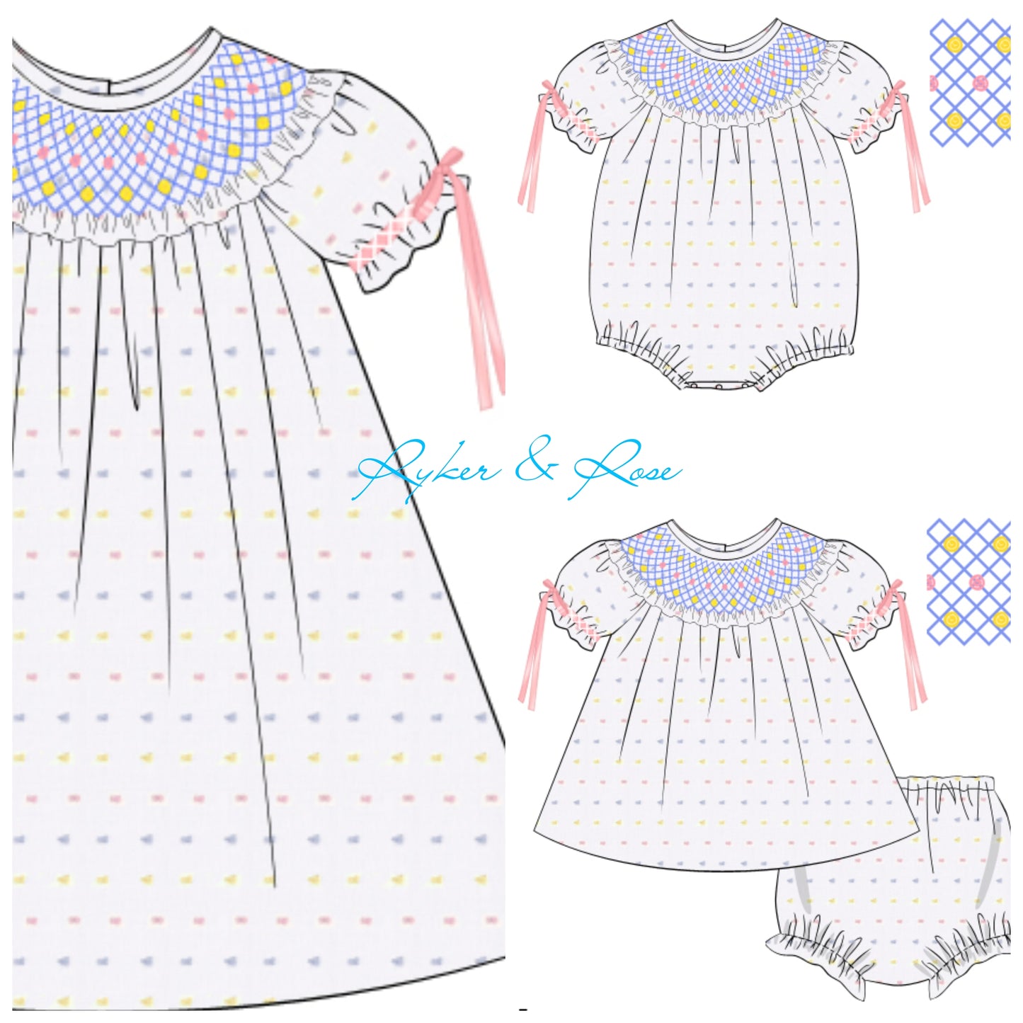 Swiss Dot Collection - Bloomer Set