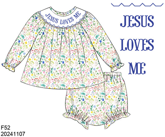 Jesus Loves Me - Bloomer Set