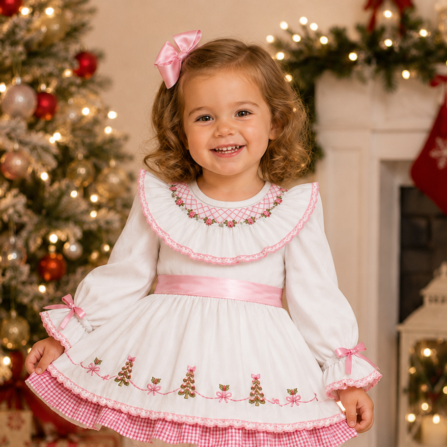 White Christmas Rose - Bloomer Set