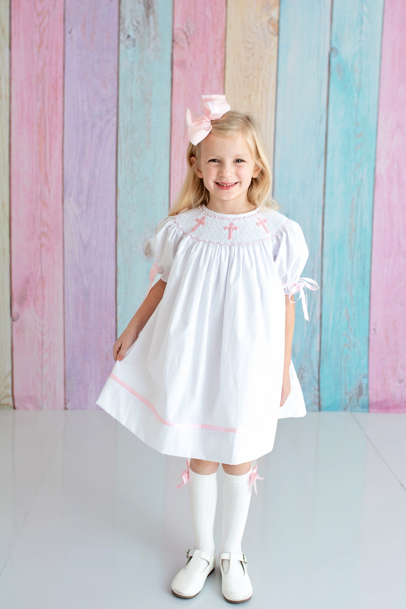 White Easter Bishop Dress Ryker and Rose White Easter Bishop Dress Ryker and Rose