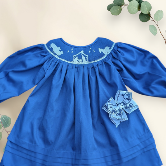 Navy Nativity Dress