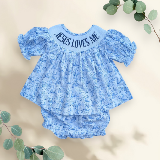 Jesus Loves Me - Bloomer Set