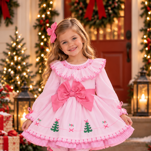 Pink Christmas Rose - Dress