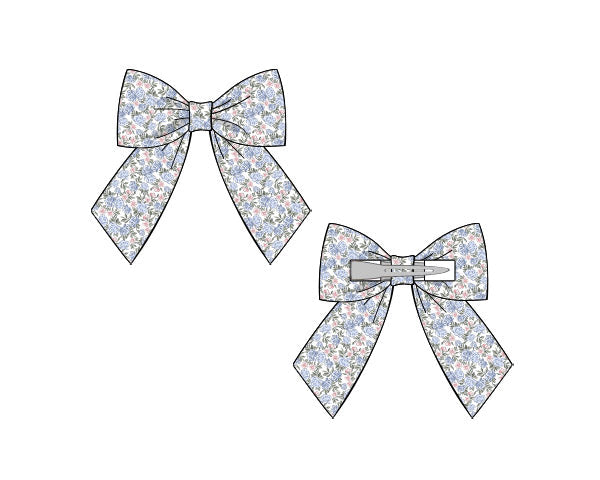 Blue Mom & Me - Hairbow