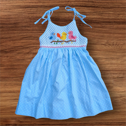 Skyblue Birds- Dress