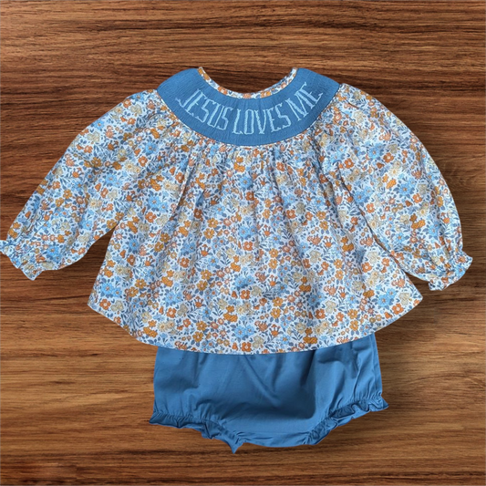 Jesus Loves Me - Bloomer Set