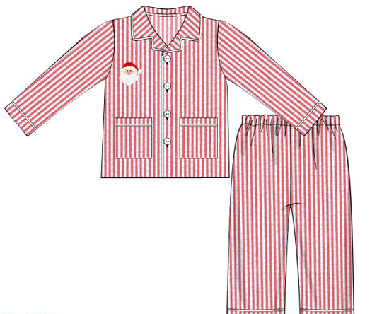 Red/White Stripes Pajama Set
