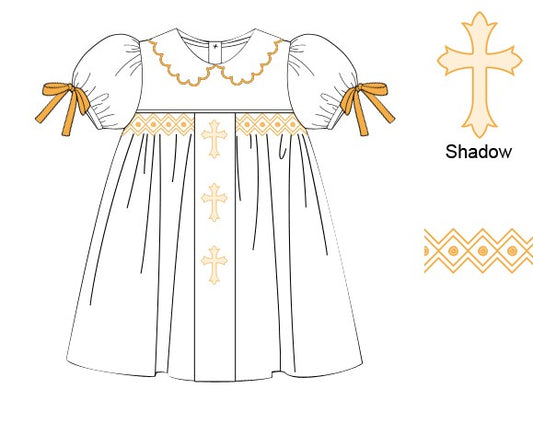 Shadow Cross Embroidery - Dress