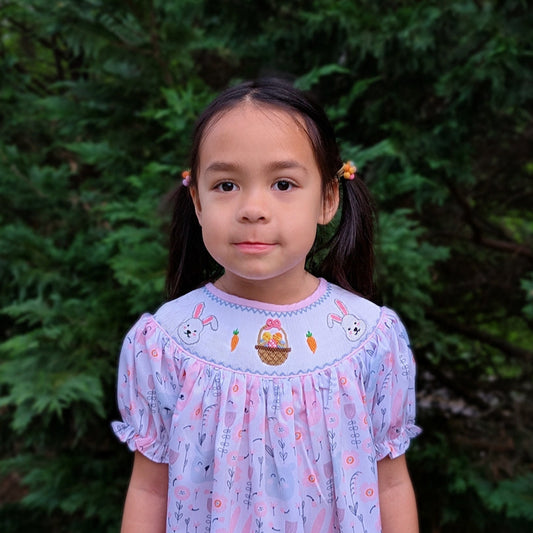 Bunnies & Eggs Basket - Dress
