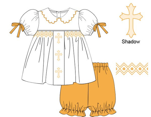 Shadow Cross Embroidery - Bloomer Set